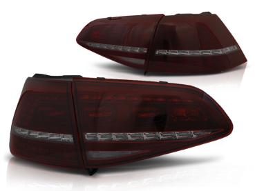 LED Rückleuchten für VW Golf 7 (VII) Limo Bj.12-17 Rot/Smoke dynamischer Blinker
